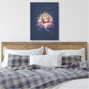 Aesthetic Gemini Anime Custom Canvas Art