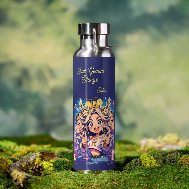Aesthetic Gemini Anime Custom Thor Bottle (Outdoor (Rotated))