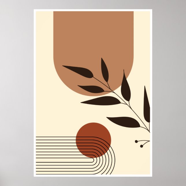 Aesthetic geometric illustration poster (Front)