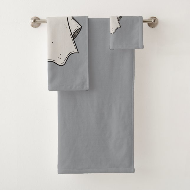 Aesthetic Ghost Towel Set (Insitu)