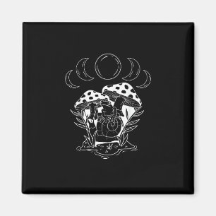 Aesthetic Goblincore And Cottagecore Mushroom Arti Magnet