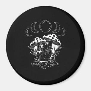 Aesthetic Goblincore And Cottagecore Mushroom Arti Magnet