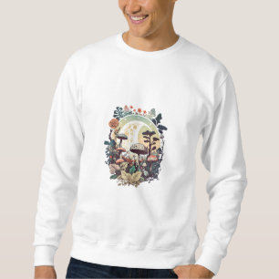 Aesthetic Goblincore And Cottagecore Mushroom Calm Sweatshirt