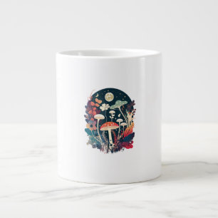Aesthetic Goblincore And Cottagecore Mushroom Crea Large Coffee Mug