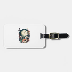 Aesthetic Goblincore And Cottagecore Mushroom Crea Luggage Tag