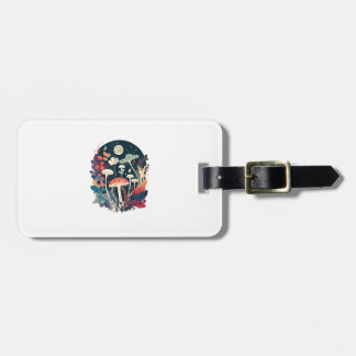 Aesthetic Goblincore And Cottagecore Mushroom Crea Luggage Tag