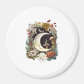 Aesthetic Goblincore And Cottagecore Mushroom Drea Magnet