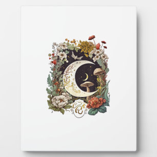 Aesthetic Goblincore And Cottagecore Mushroom Drea Plaque