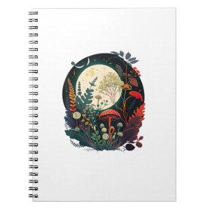 Aesthetic Goblincore And Cottagecore Mushroom Funn Notebook