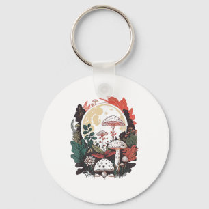 Aesthetic Goblincore And Cottagecore Mushroom Gent Key Ring