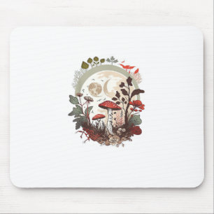 Aesthetic Goblincore And Cottagecore Mushroom Mini Mouse Mat
