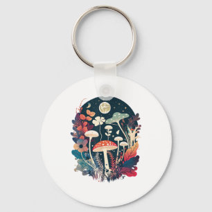 Aesthetic Goblincore And Cottagecore Mushroom Whim Key Ring