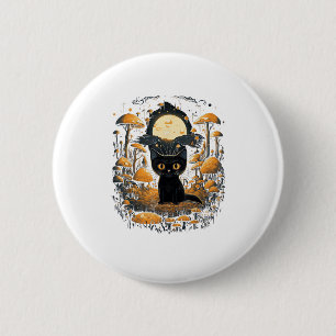 Aesthetic Goblincore And Cottagecore Under Mushroo 6 Cm Round Badge