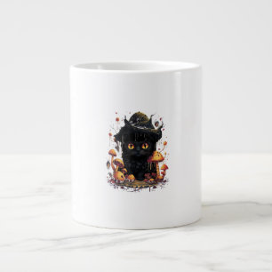 Aesthetic Goblincore And Cottagecore Under Mushroo Large Coffee Mug