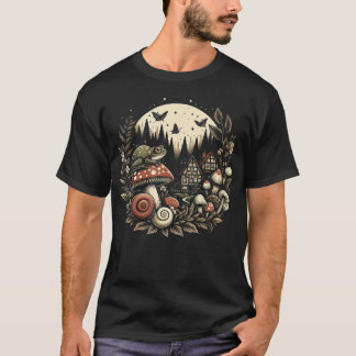 Aesthetic Goblincore And Dark Cottagecore Mushroom T-Shirt
