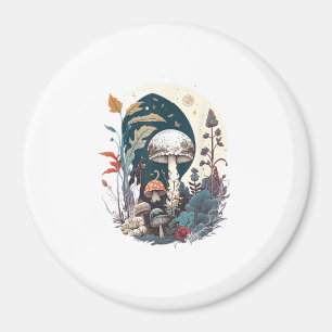 Aesthetic Goblincore Cottagecore Mushroom Botanica Magnet