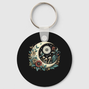 Aesthetic Goblincore Cottagecore Mushroom Minimal Key Ring