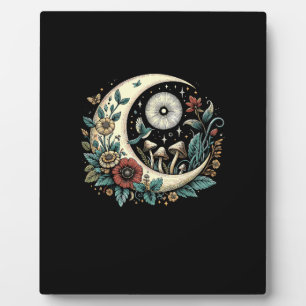 Aesthetic Goblincore Cottagecore Mushroom Minimal Plaque