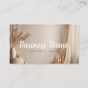 Aesthetic Gold and Neutral Business Card