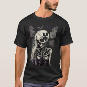 Aesthetic Grunge Fairycore Butterfly Gothic Horror T-Shirt