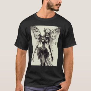 Aesthetic Grunge Fairycore Butterfly Gothic Horror T-Shirt