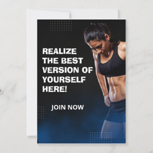 Aesthetic Gym / Fitness Greeting Card stronger