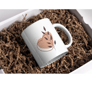 aesthetic heart symbol - boho aesthetic coffee mug