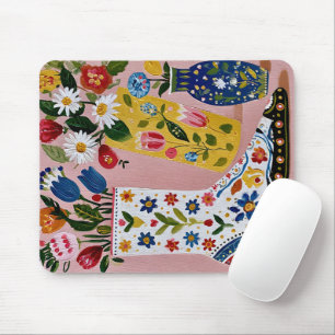 aesthetic Illustration Non-Slip Mouse Pad