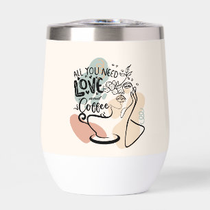 Aesthetic Illustrations, Girl's Coffee