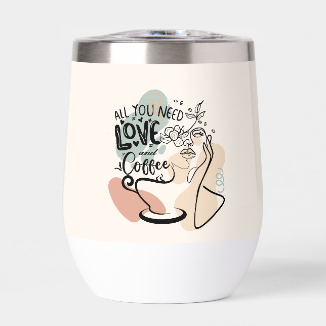 Aesthetic Illustrations, Girl's Coffee (Front)
