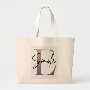 Aesthetic Initial Tote Bag