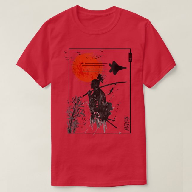 Aesthetic Japan Samurai Korean Vaporwave Clothes S T-Shirt (Design Front)