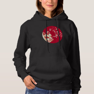 Aesthetic Japanese Fox Kitsune Mask Hoodie