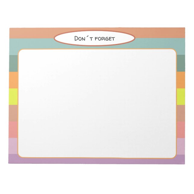 Aesthetic landscape lines Notepad (Front)