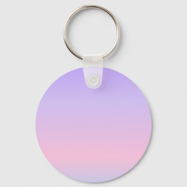 Aesthetic Lavender Pink Gradient Key Ring (Front)