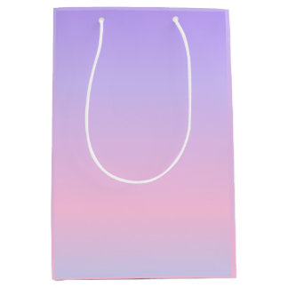 Aesthetic Lavender Pink Gradient Medium Gift Bag