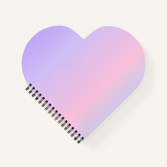 Aesthetic Lavender Pink Gradient Notebook (Front)