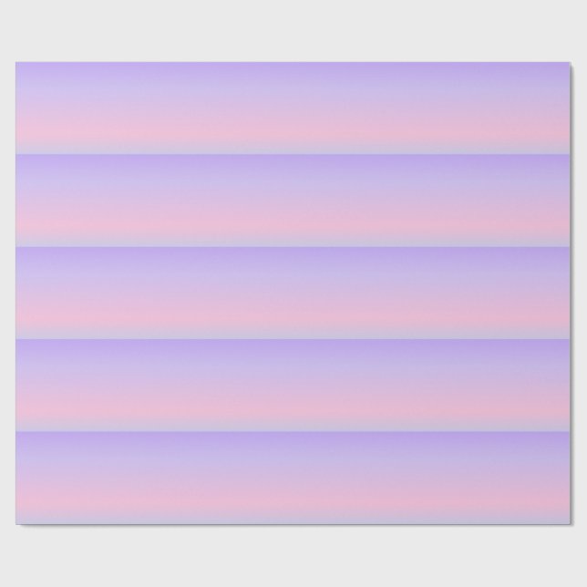 Aesthetic Lavender Pink Gradient Wrapping Paper (Flat)