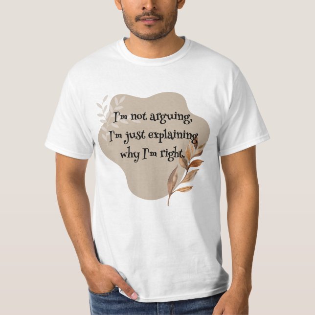 Aesthetic Leaf Design T-Shirt (Front)