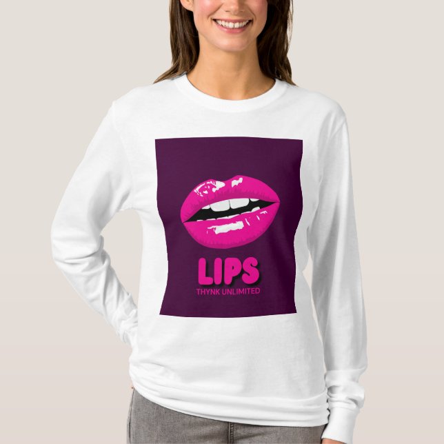 AESTHETIC LIPS DESIGN T-SHIRT (Front)