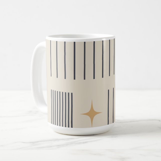 Aesthetic Minimal Design Coffee Mug (Front Left)