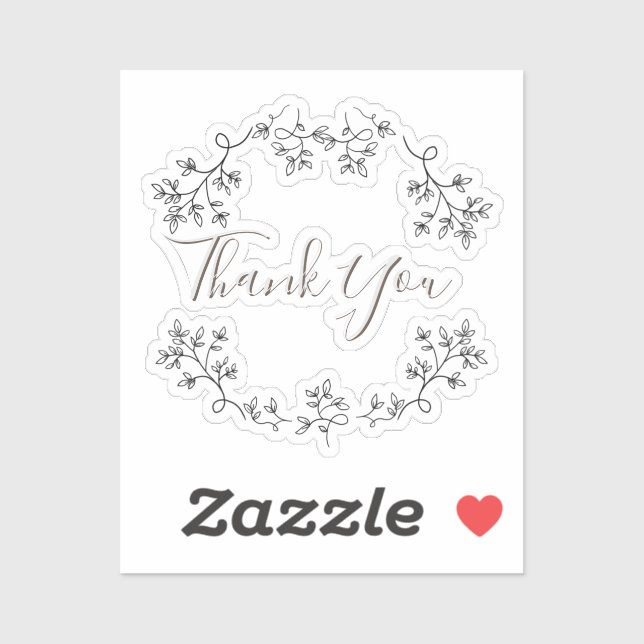 Aesthetic Minimalist floral Vinyl Sticker (Sheet)