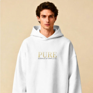 Aesthetic Modern Luxury Minimalist Script Hoodie