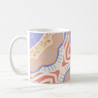 Aesthetic Mug with Minimal & Serene Pastel Shapes