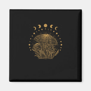 Aesthetic Mushroom Cottage Goblincore Magnet