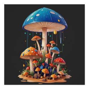 Aesthetic Mushroom Shirt Mushroom Poster