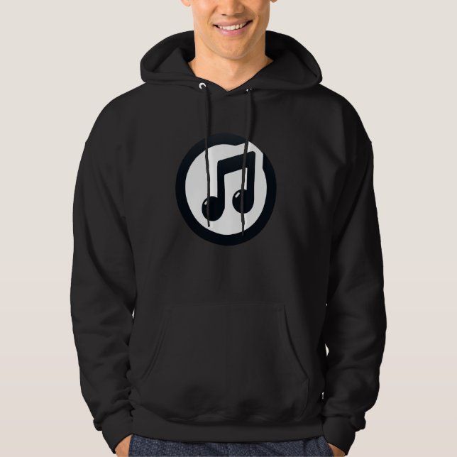 Aesthetic Music Graphics Musical Note Icon For Mus Hoodie (Front)