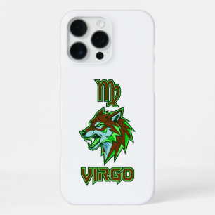 Aesthetic Neon Green Virgo Zodiac iPhone 16 Pro Max Case