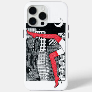 Aesthetic Night City Women's Legs iPhone 15 Pro Ma Max Case