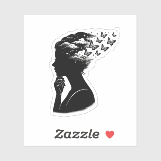 Aesthetic Night Sky Butterfly Art (Sheet)